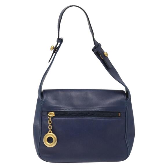 CELINE Shoulder Bag Leather Blue - Picture 3 of 13